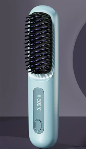 2-in-1 Wireless Hair Straightener Brush