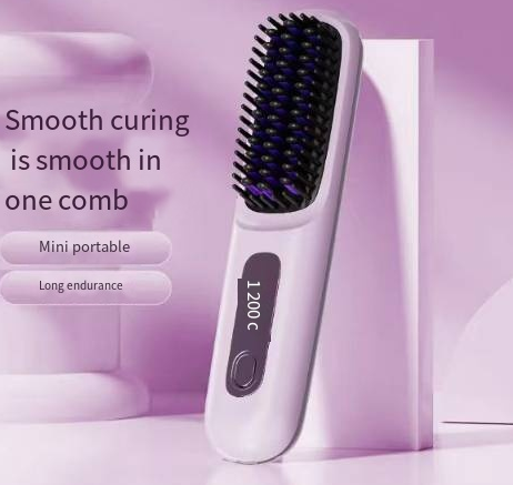 2-in-1 Wireless Hair Straightener Brush